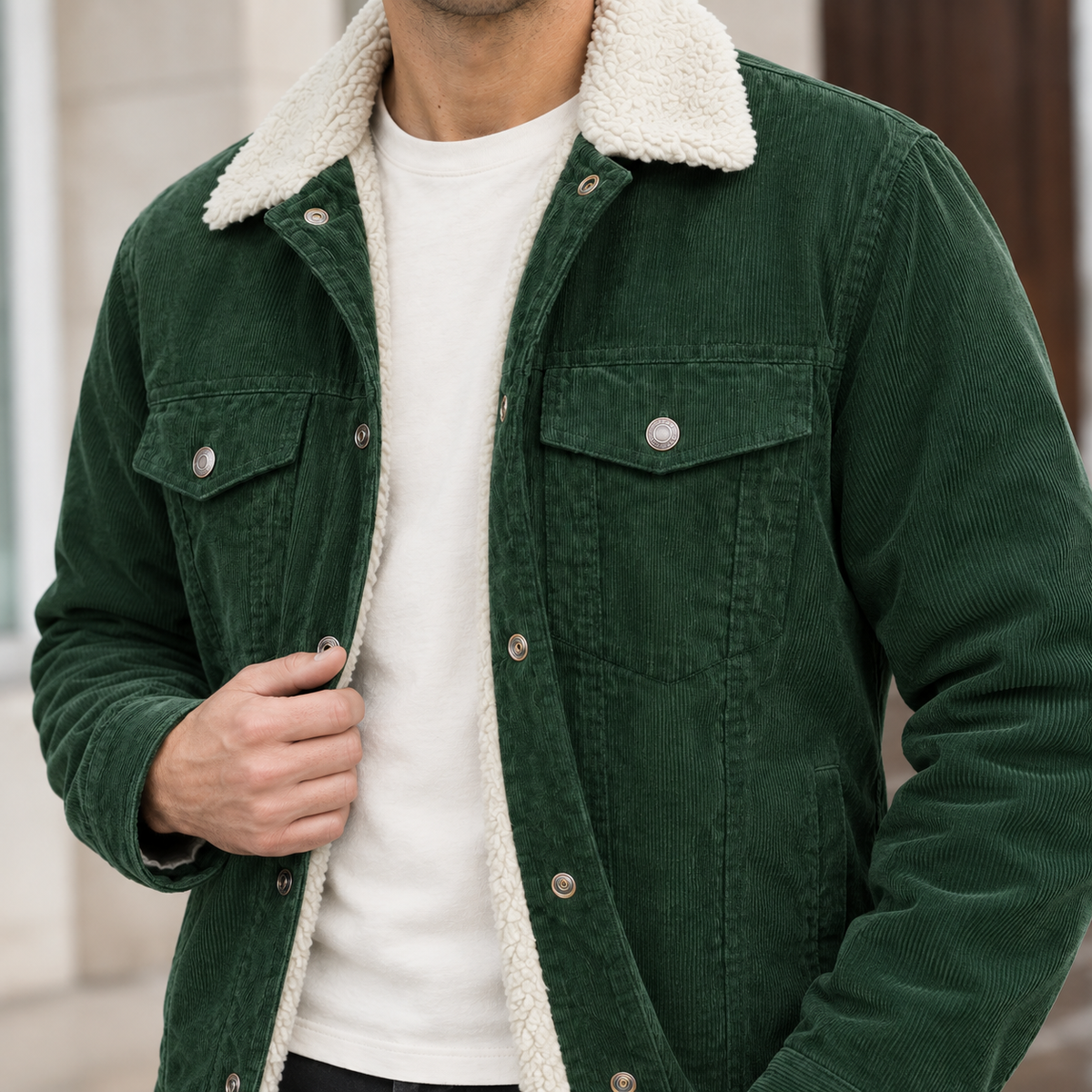Hudson Corduroy Jacket - Feature Close-up