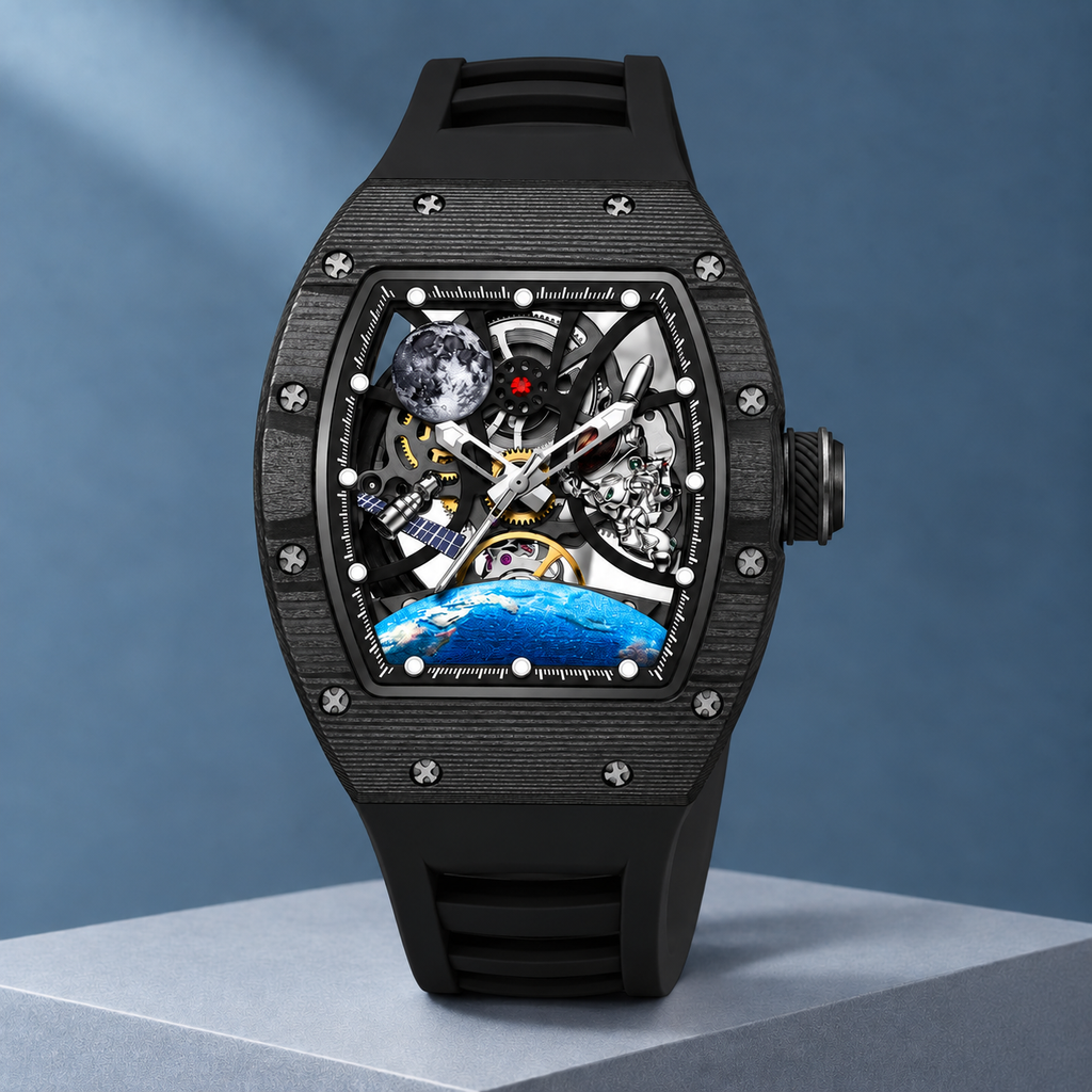 Bancroft Skeleton Watch - Black