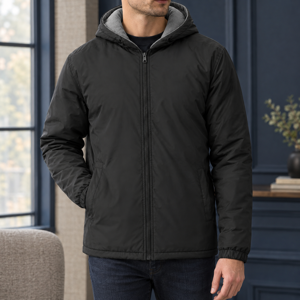 Oliver Hooded Jacket - Black