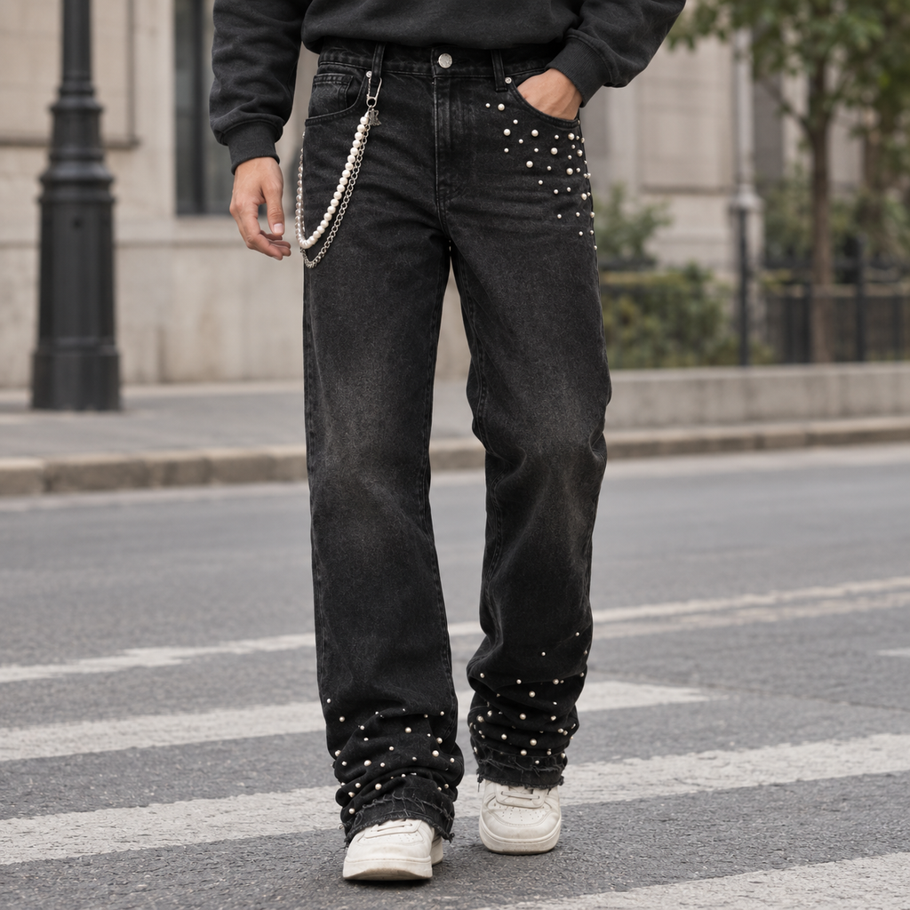 Laurence Straight Jeans - Black