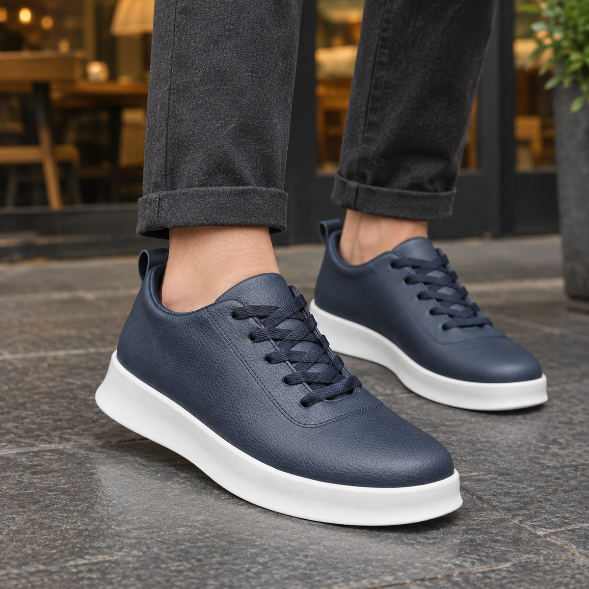 Rizzi Lace-Up Sneakers - Blue