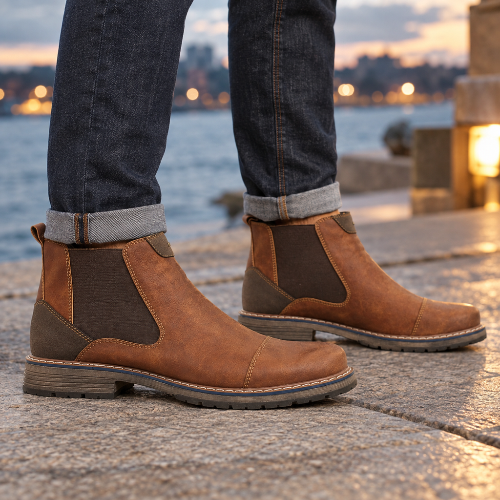 Prato Buckle Boots - Dark Brown