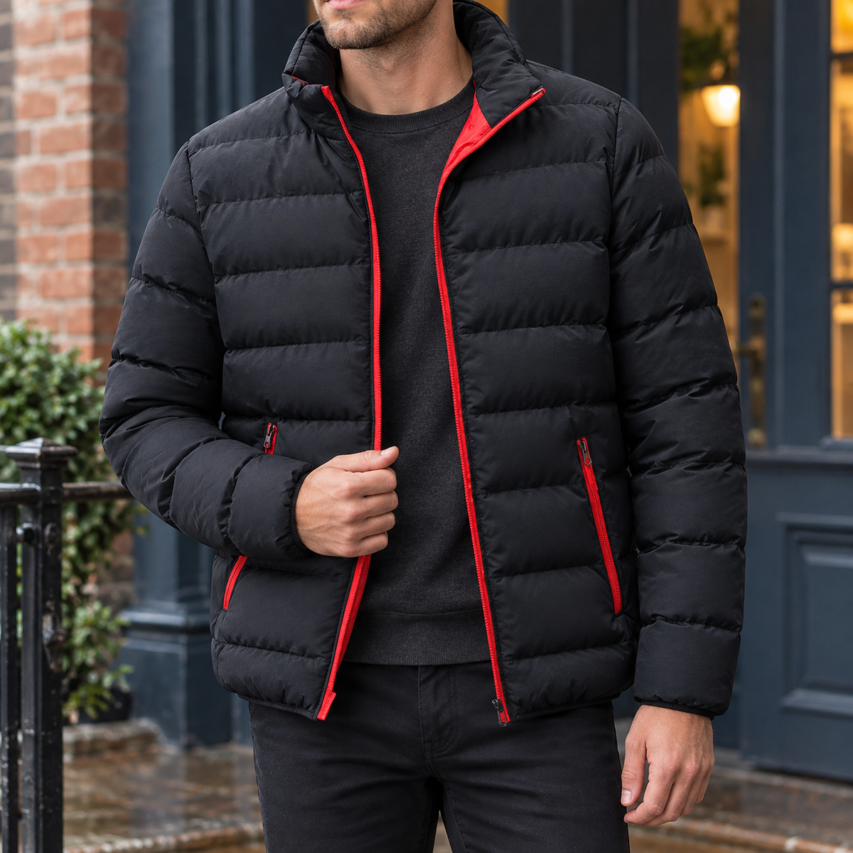 Thibault Padded Jacket - Black
