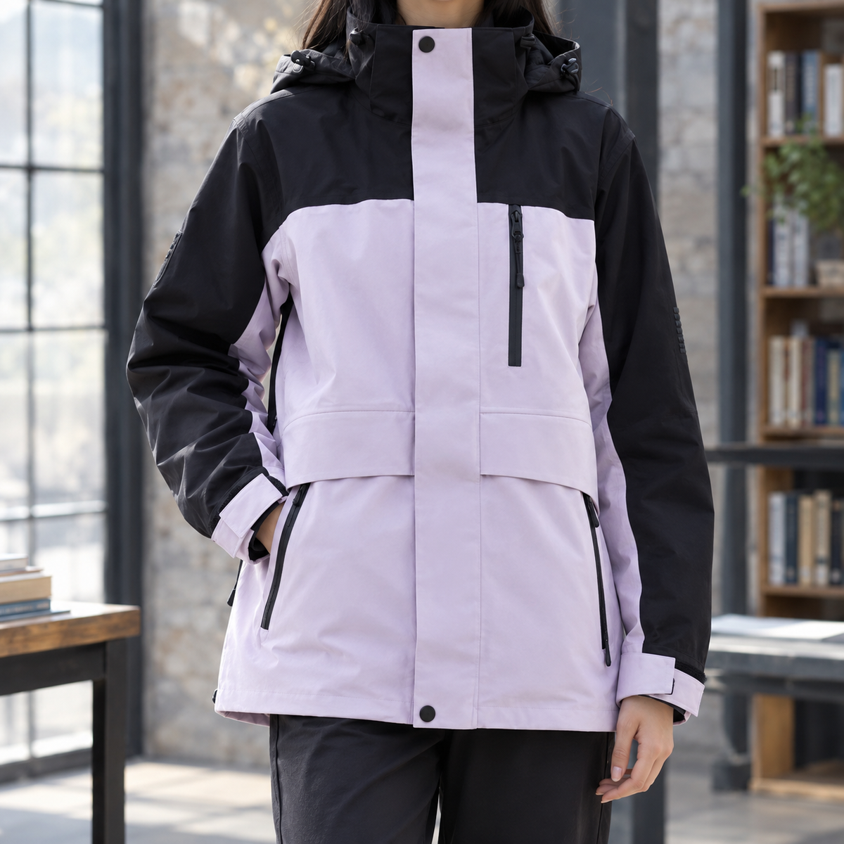 Sharon Hooded Jacket - Lavender