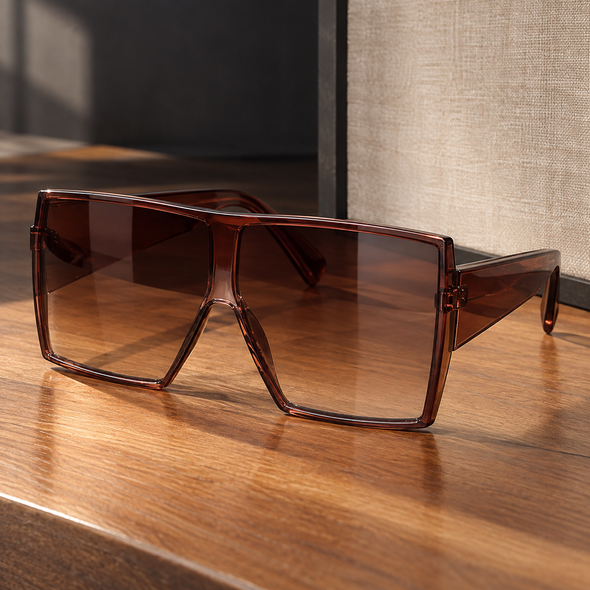 Poggio Oversized Sunglasses - Brown