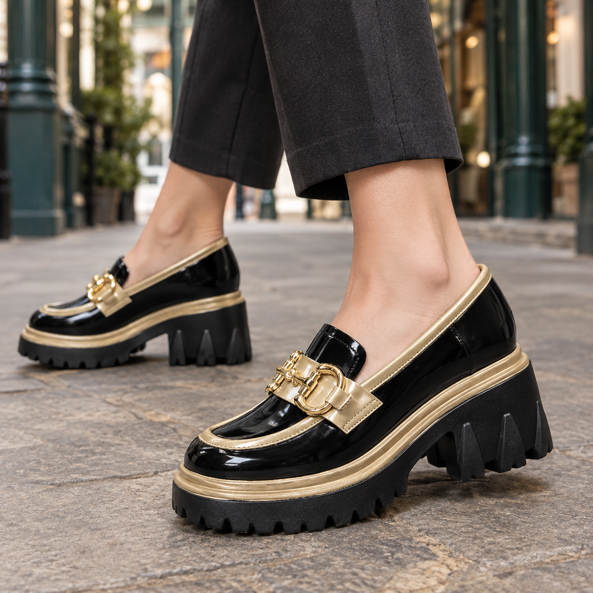 Gallardo Chunky Loafers - Black