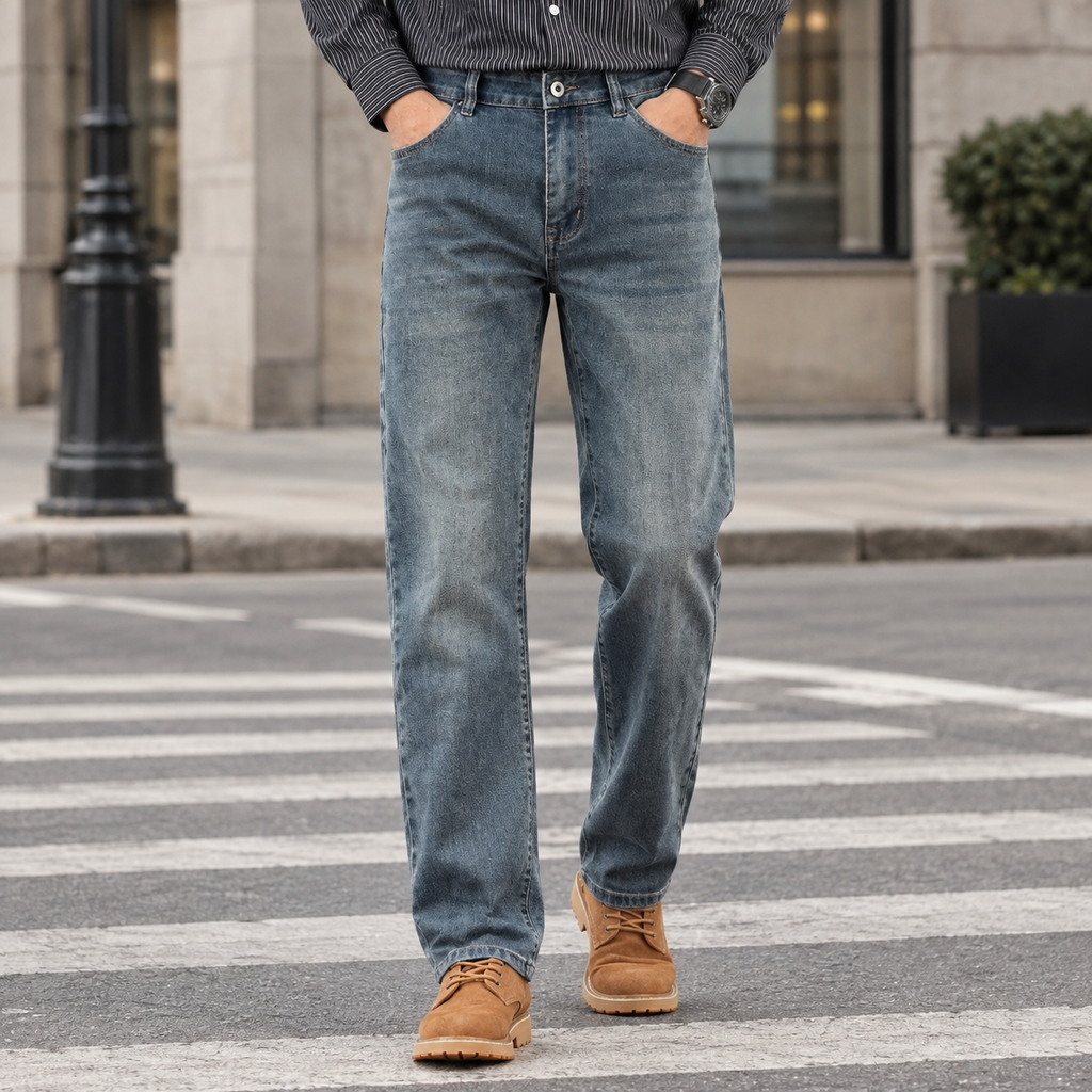 Arend Straight Jeans - Blue Gray