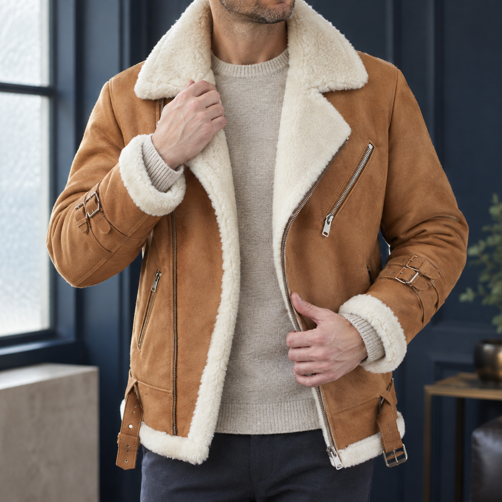 Cameron Aviator Jacket - Brown