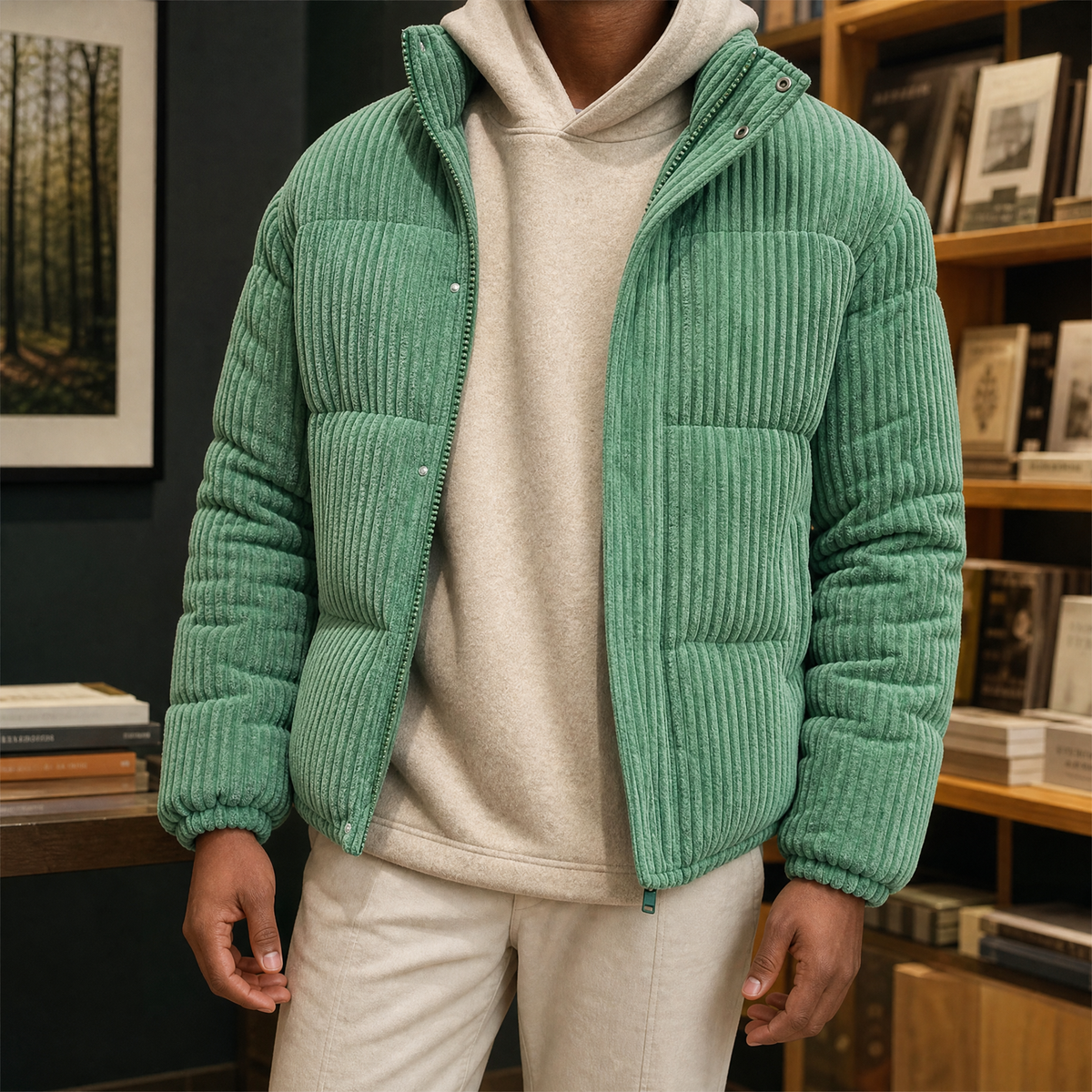 Marco Corduroy Jacket - Green