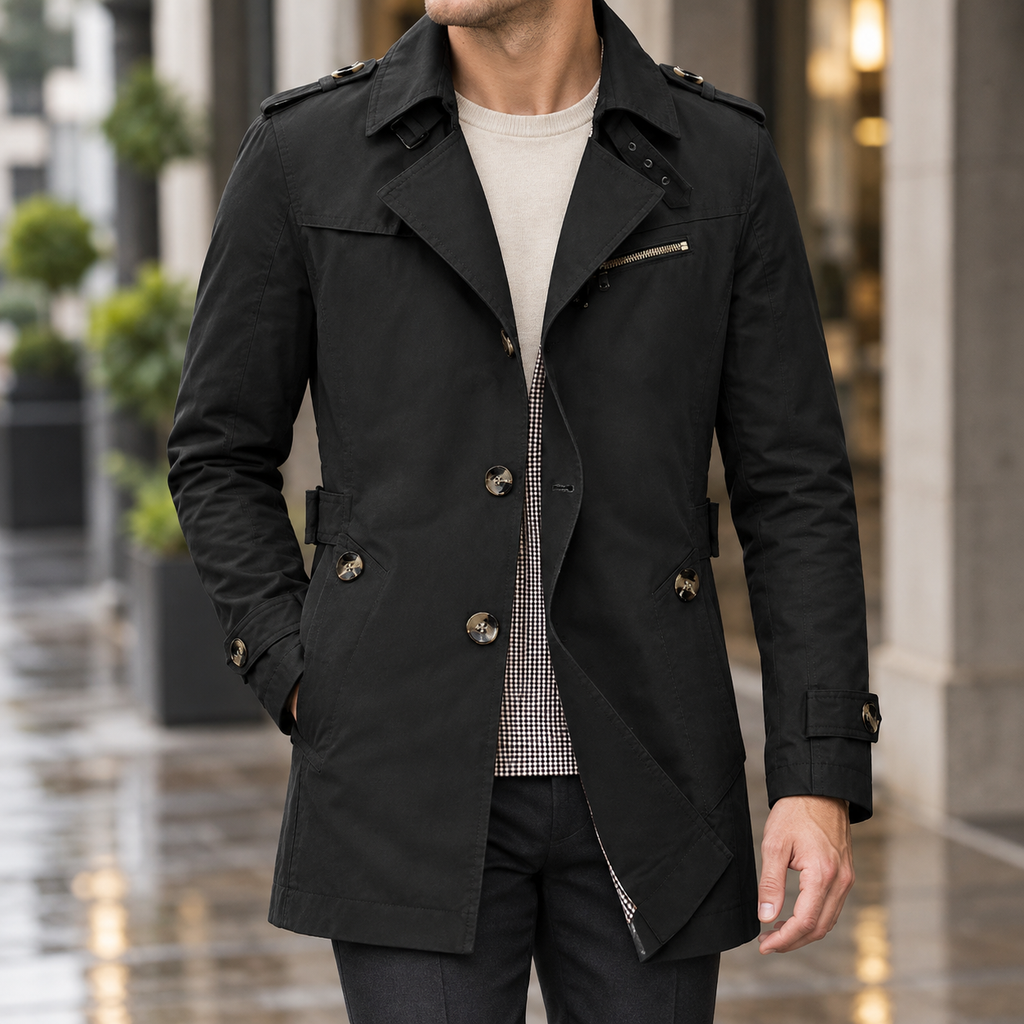 Sullivan Trench Jacket - Black