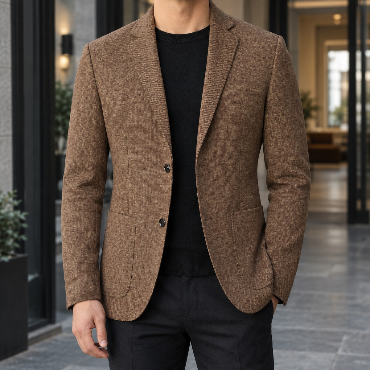 Adrian Tailored Jacket - Brown