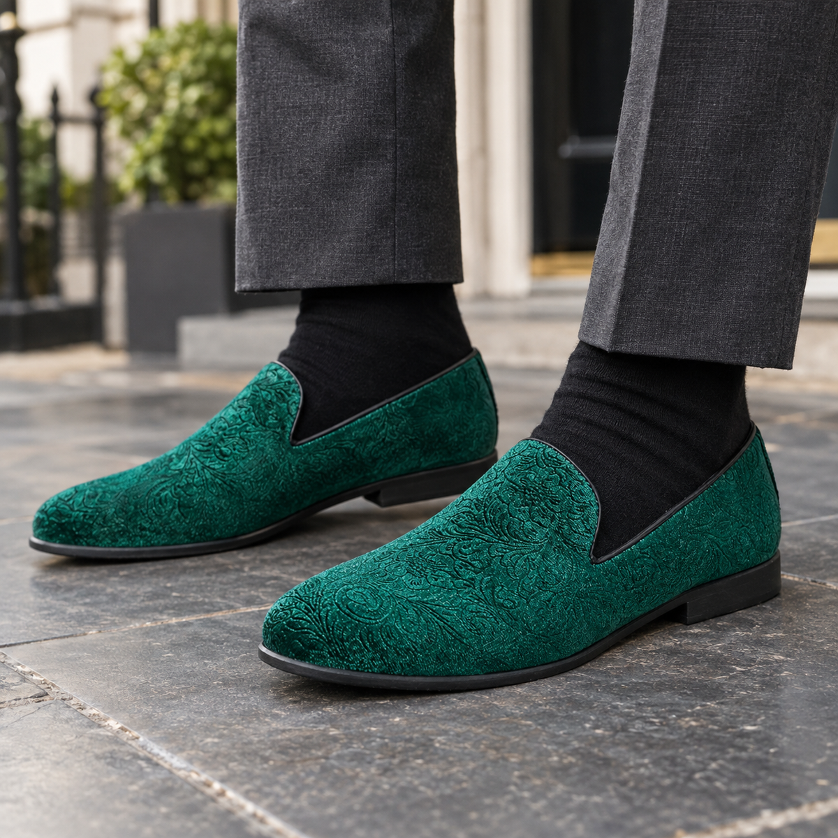 Palladio Suede Loafers - Green