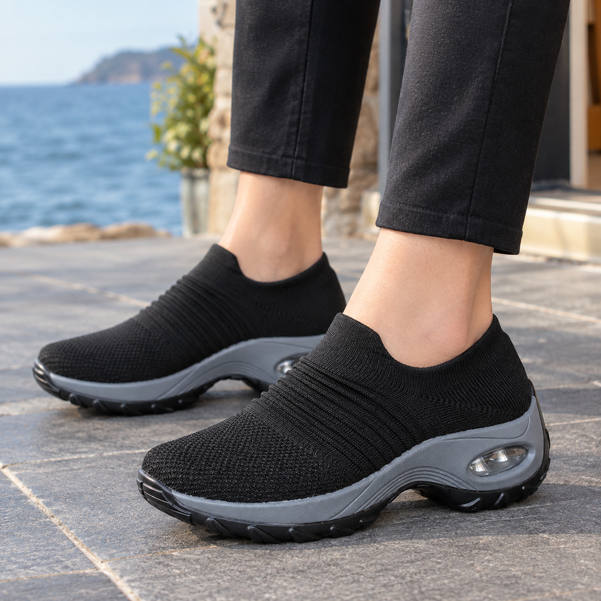Sorrento Slip-On Sneakers - Black