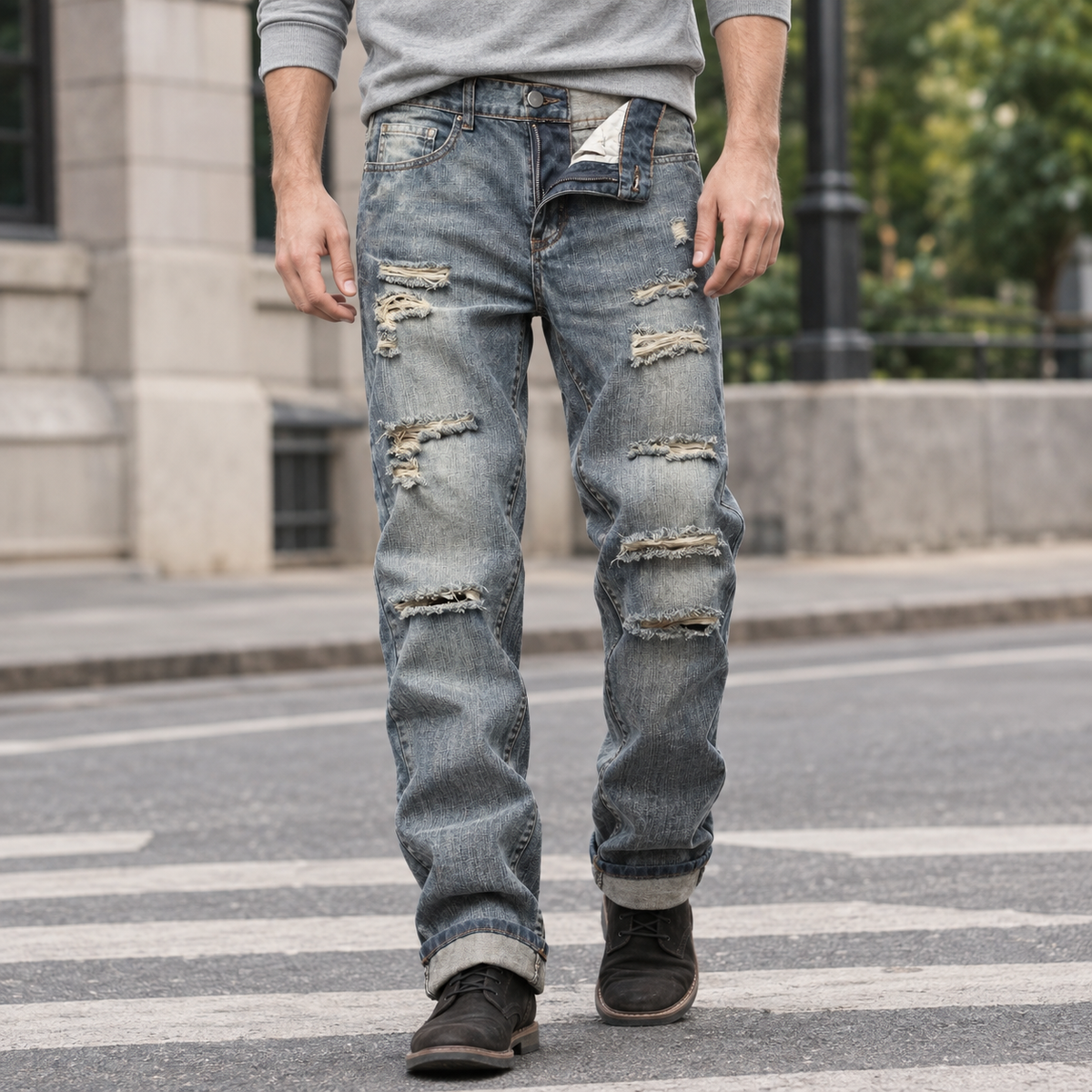 Jordan Slim Jeans - Gray