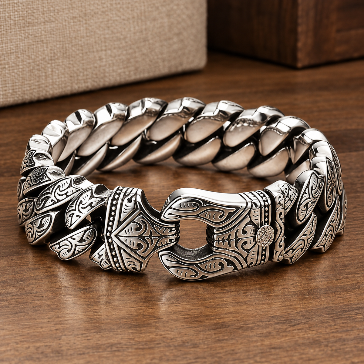 Ellsworth Engraved Bracelet - Silver
