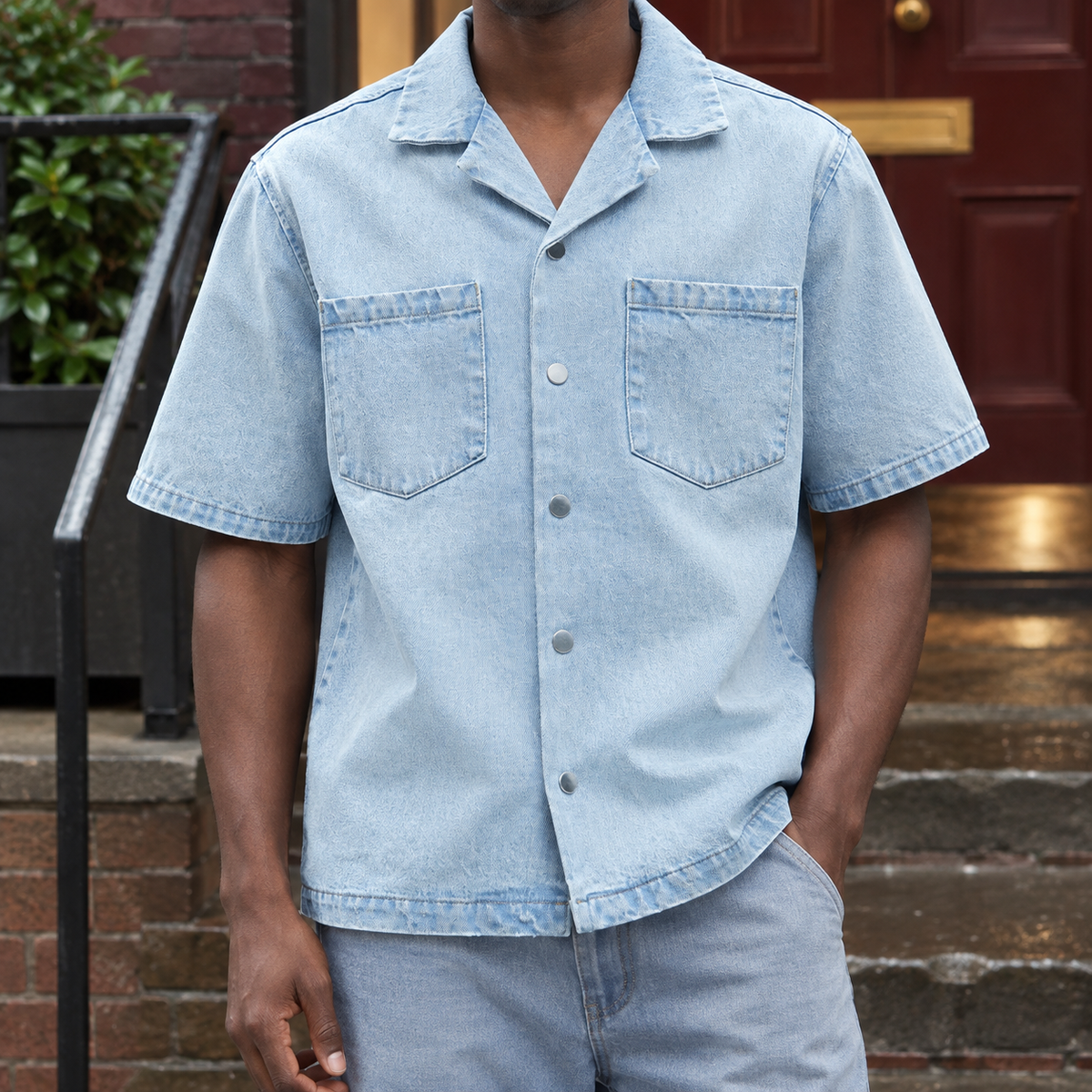 Ambrose Denim Shirt - Light Blue