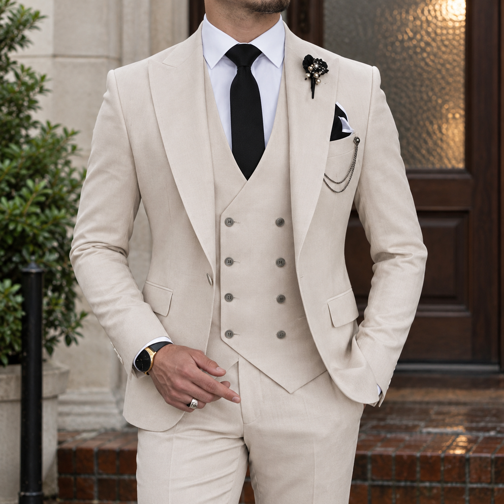 Leopold Slim Fit Suit - Beige