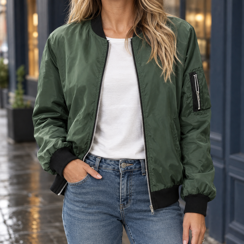 Odette Bomber Jacket - Green
