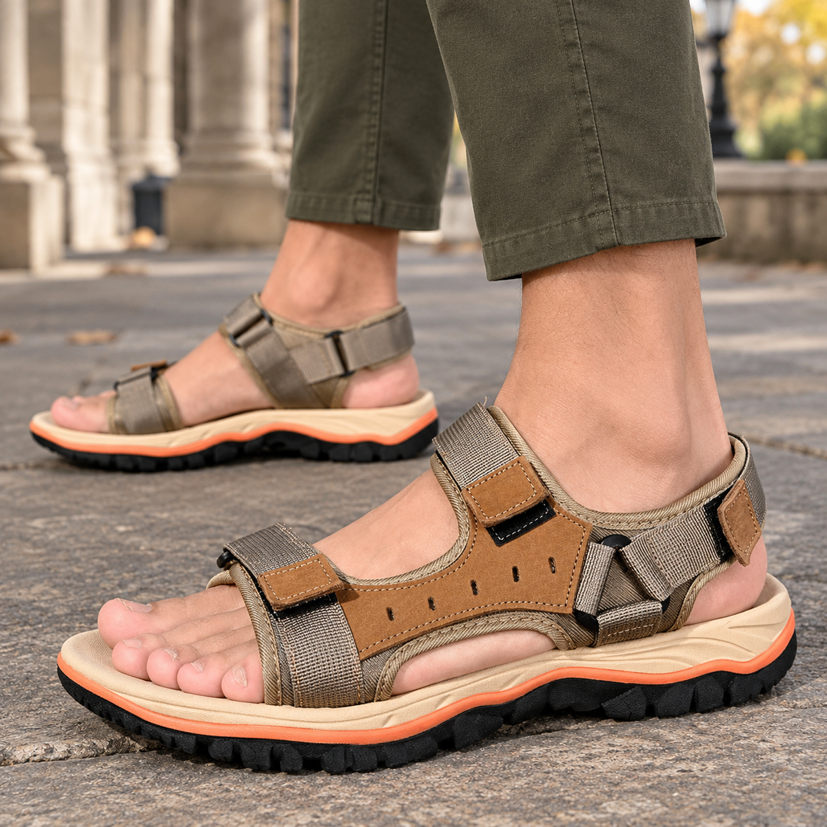 Bonetti Walking Sandals - Khaki 2