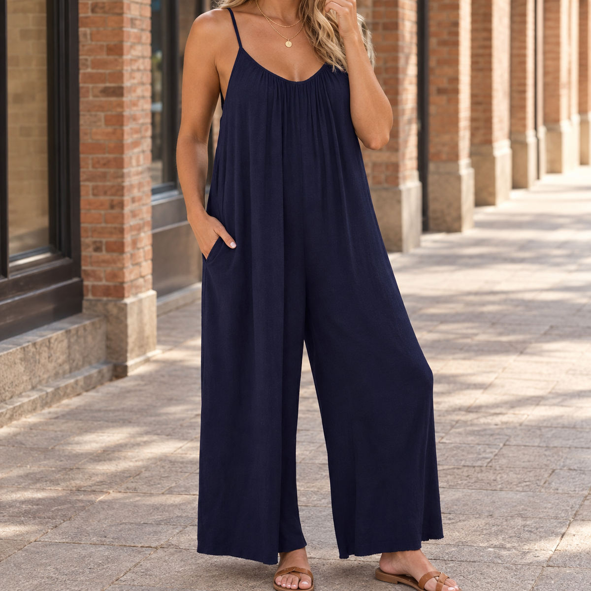 April Relaxed Jumpsuit - Navy