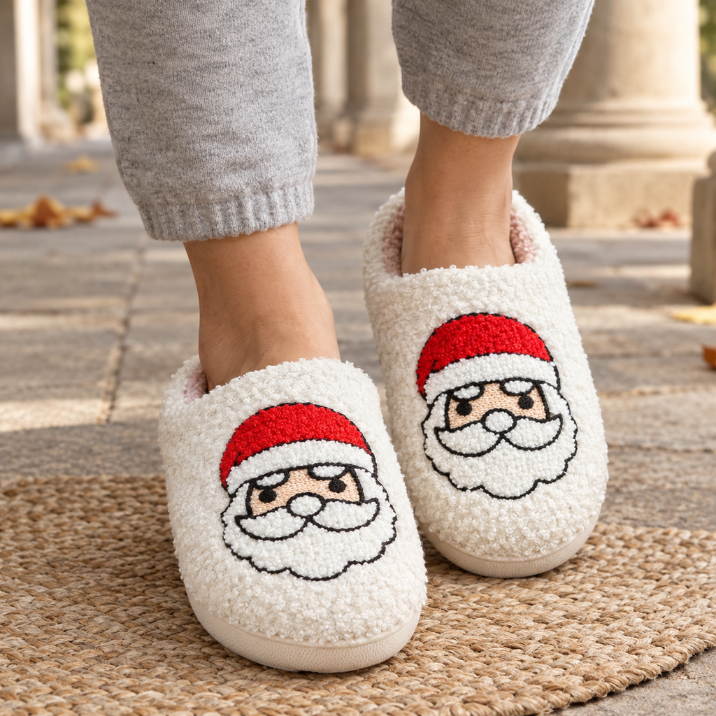 Roma Festive Slippers - Santa