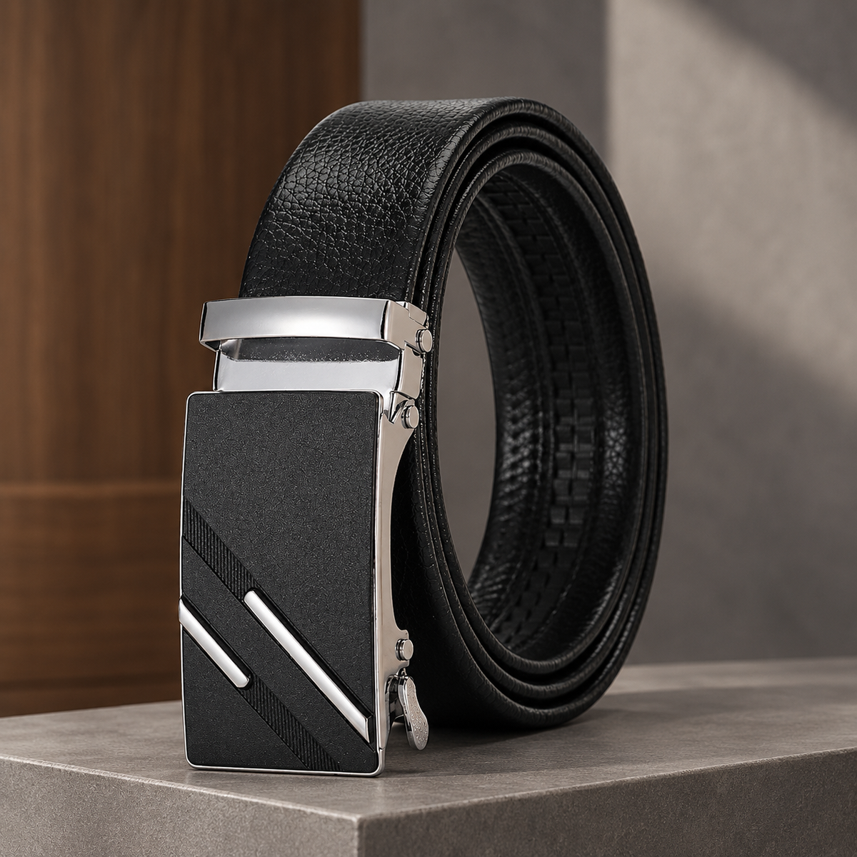 Dandolo Automatic Belt - Black Silver