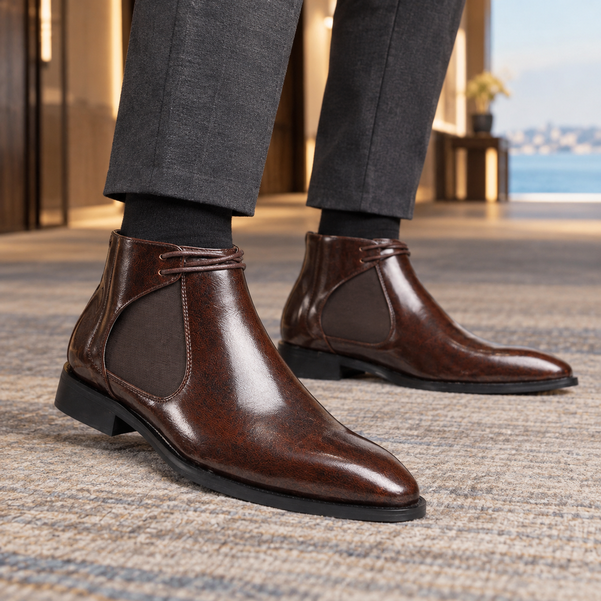 Solari Chelsea Boots - Brown