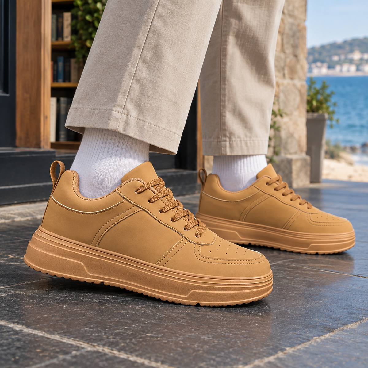 Rapallo Platform Sneakers - Brown