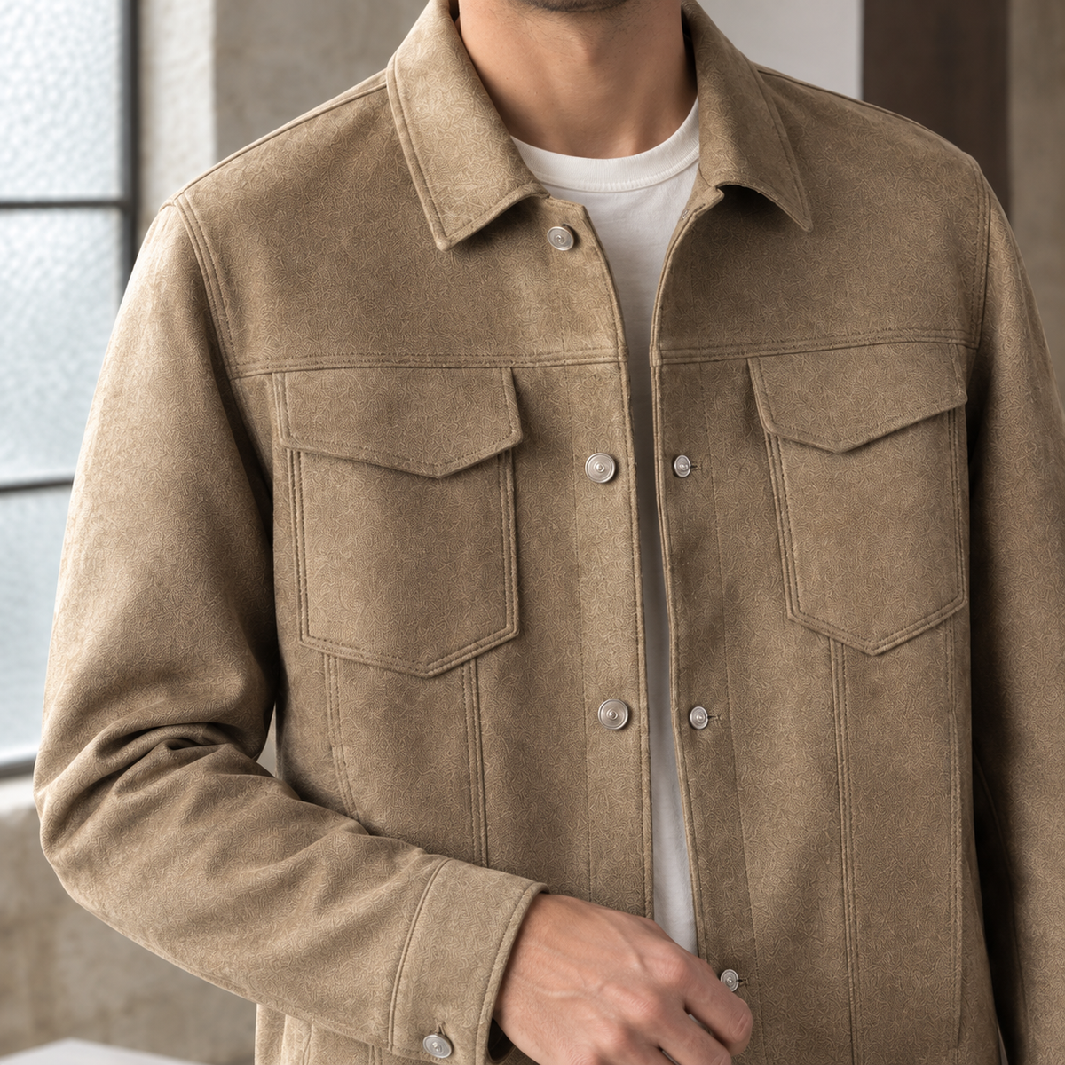 Blake Trucker Jacket - Lead Product Detail