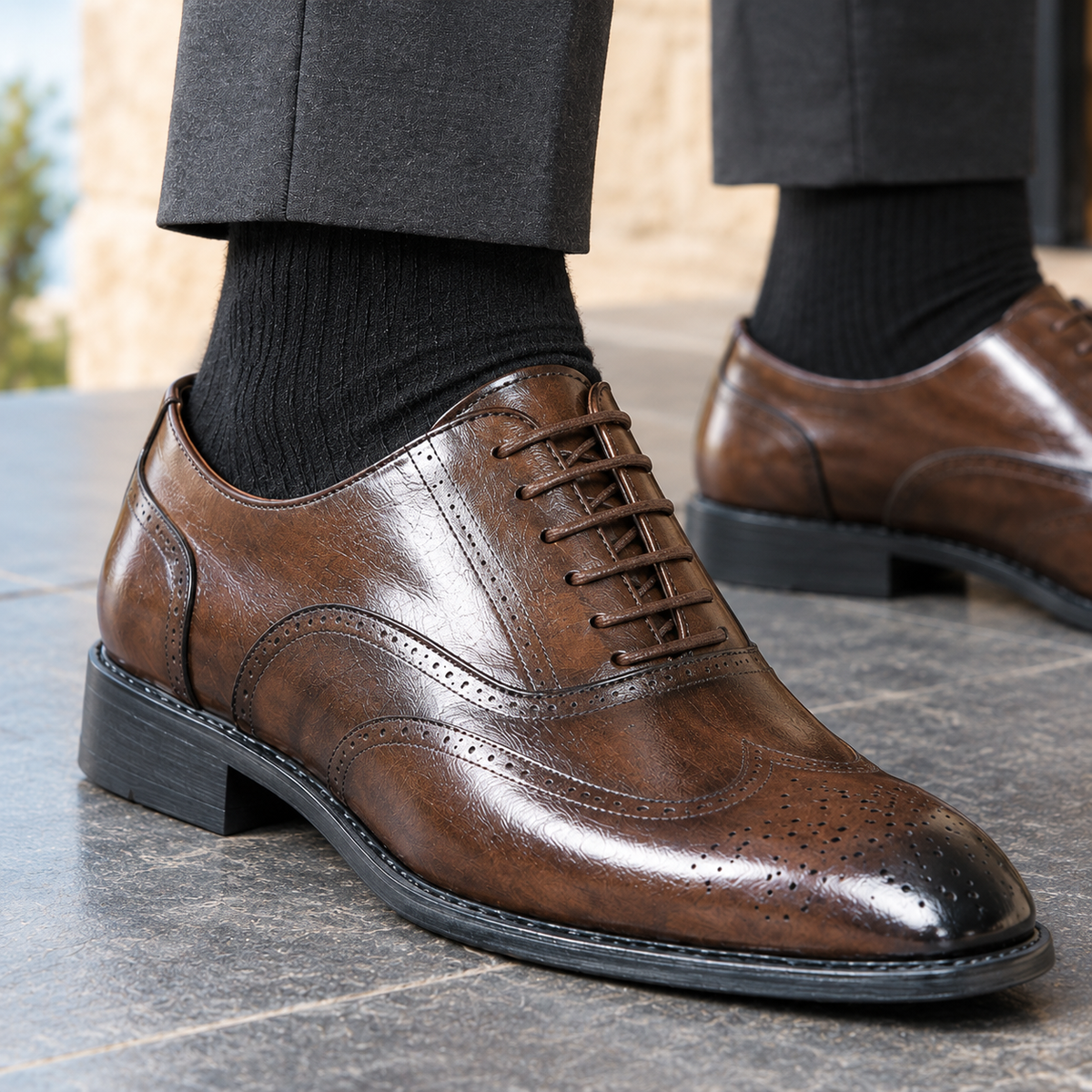 Tiepolo Brogue Oxfords - Lead Product Detail