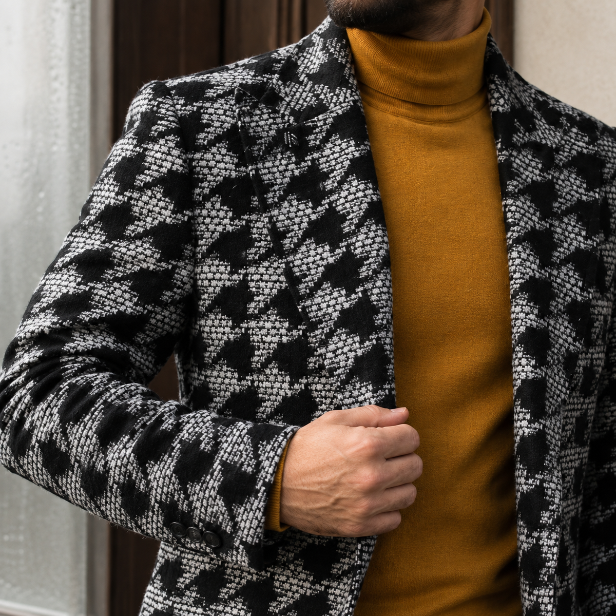 Carter Houndstooth Coat - Lead Product Detail