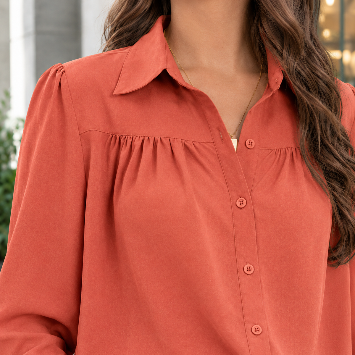 Ashley Gathered Blouse - Lead Product Detail