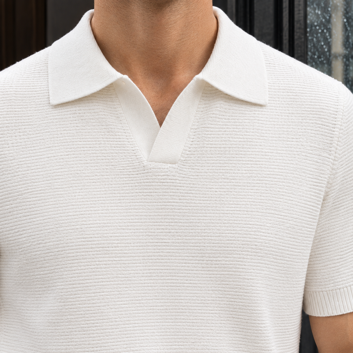 Nathan Open Collar Polo - Lead Product Detail