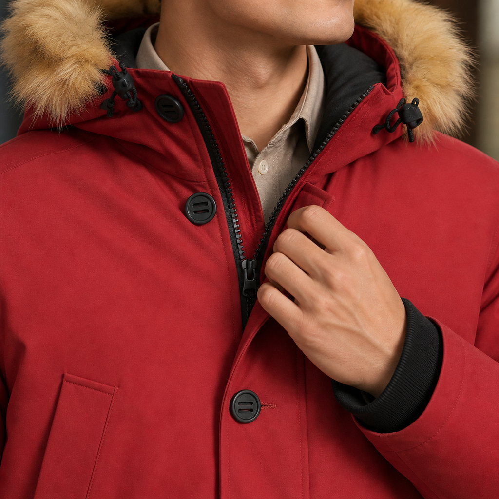Joshua Hooded Overcoat - Lead Product Detail