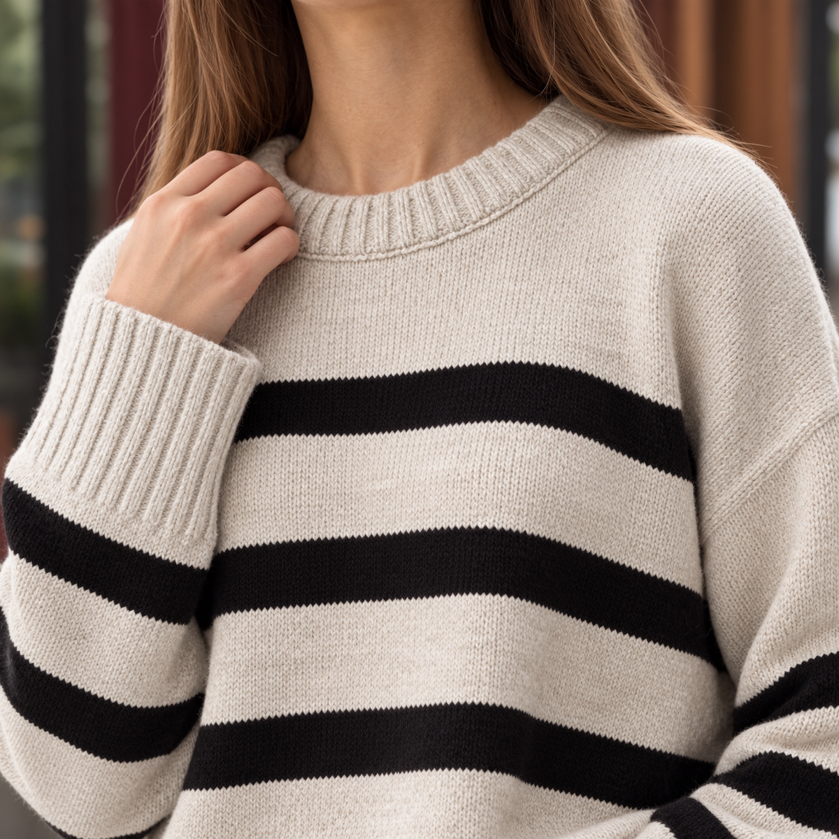 Valentina Striped Sweater - Lead Product Detail