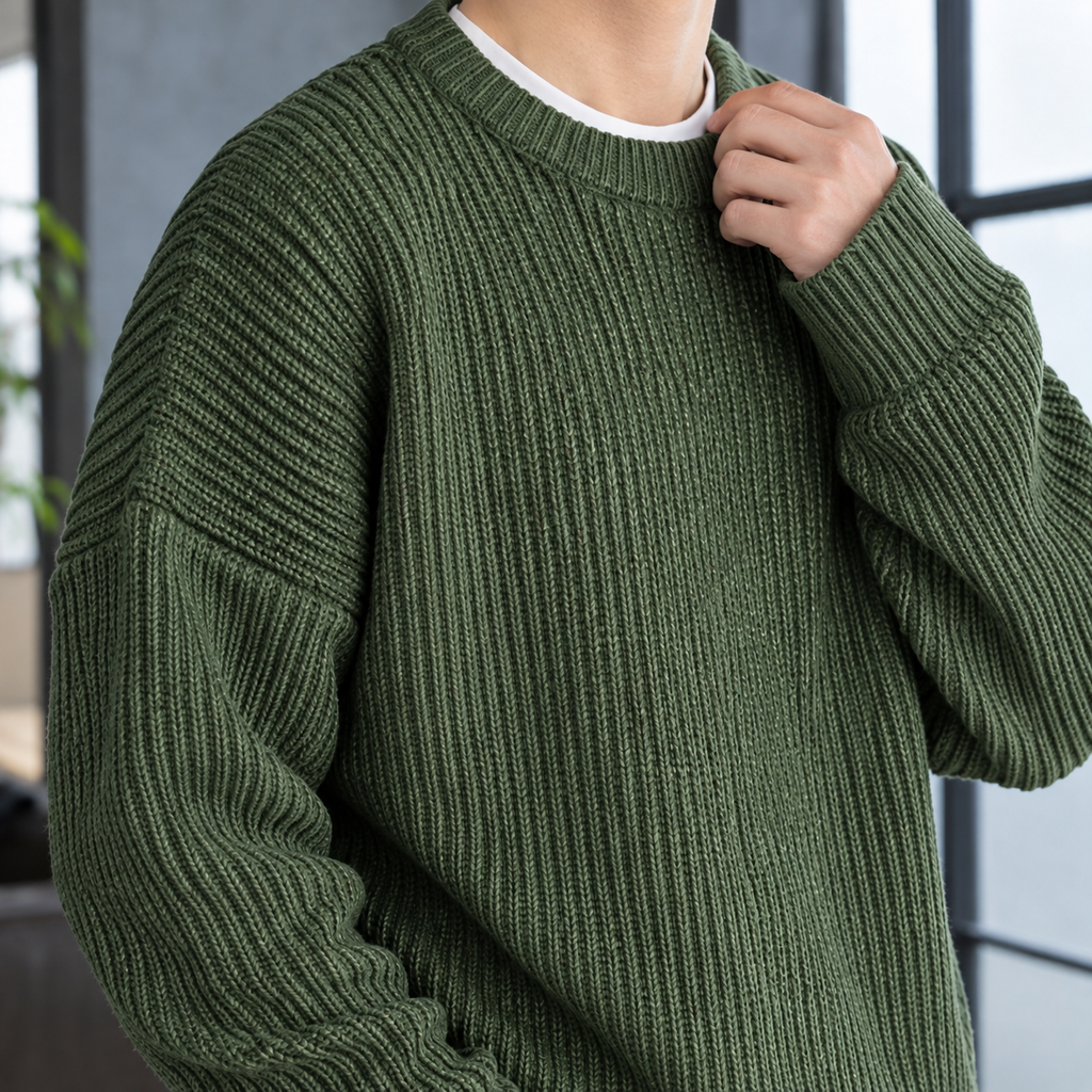 Oberon Ribbed Sweater - Lead Product Detail