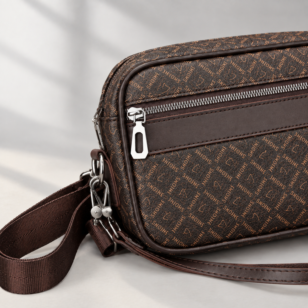 Carbone Monogram Crossbody Bag - Lead Product Detail