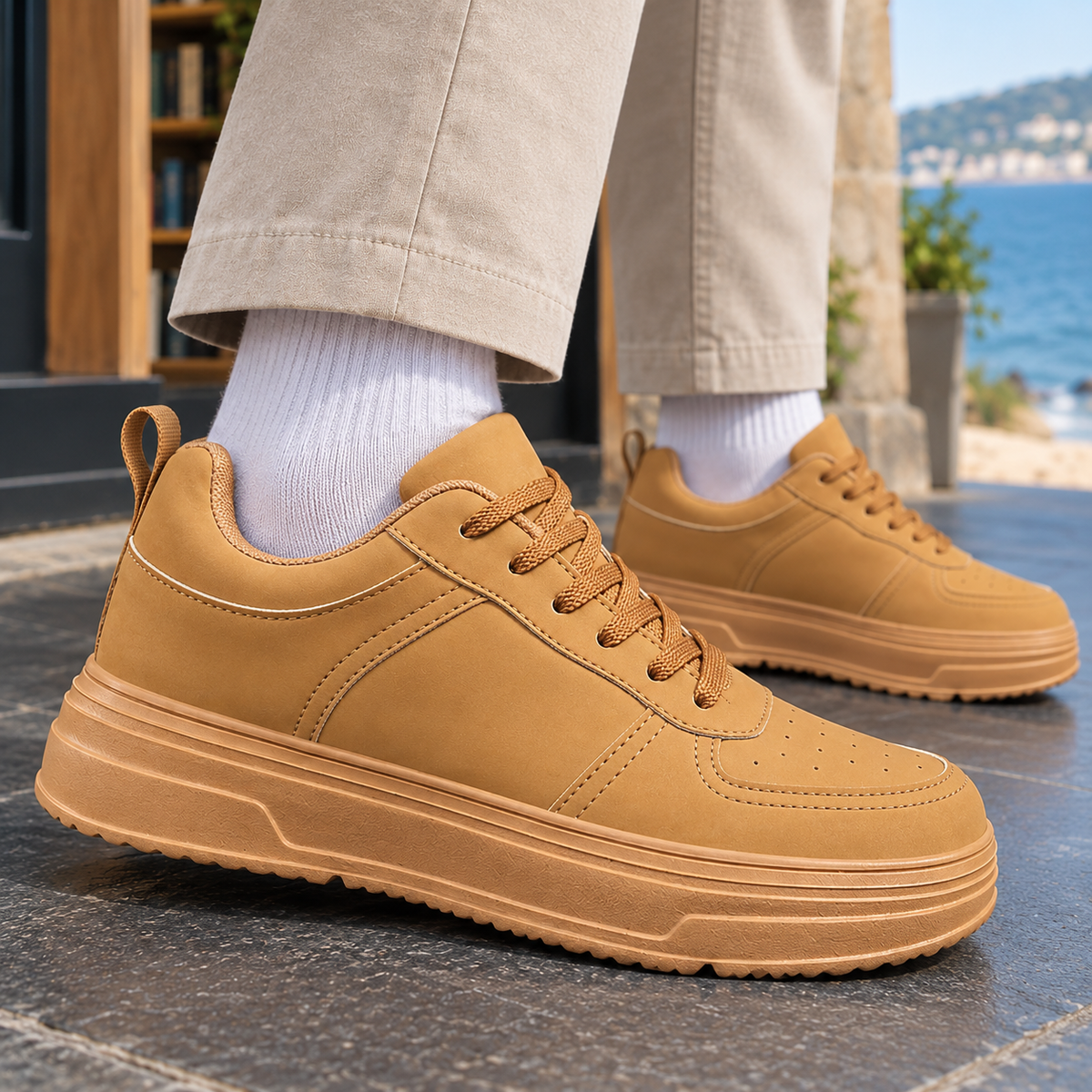 Rapallo Platform Sneakers - Lead Product Detail