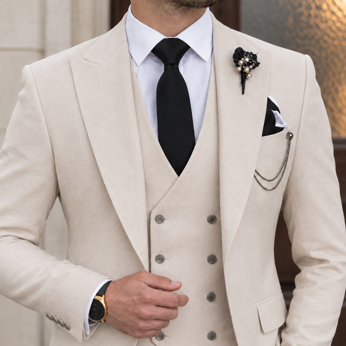 Leopold Slim Fit Suit - Lead Product Detail