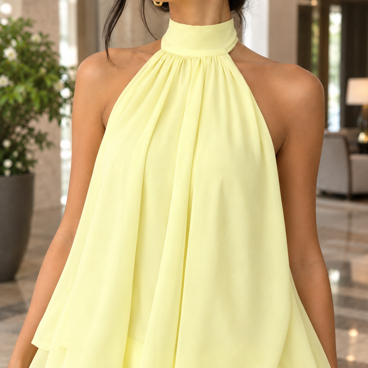 Valencia Halter Mini Dress - Lead Product Detail