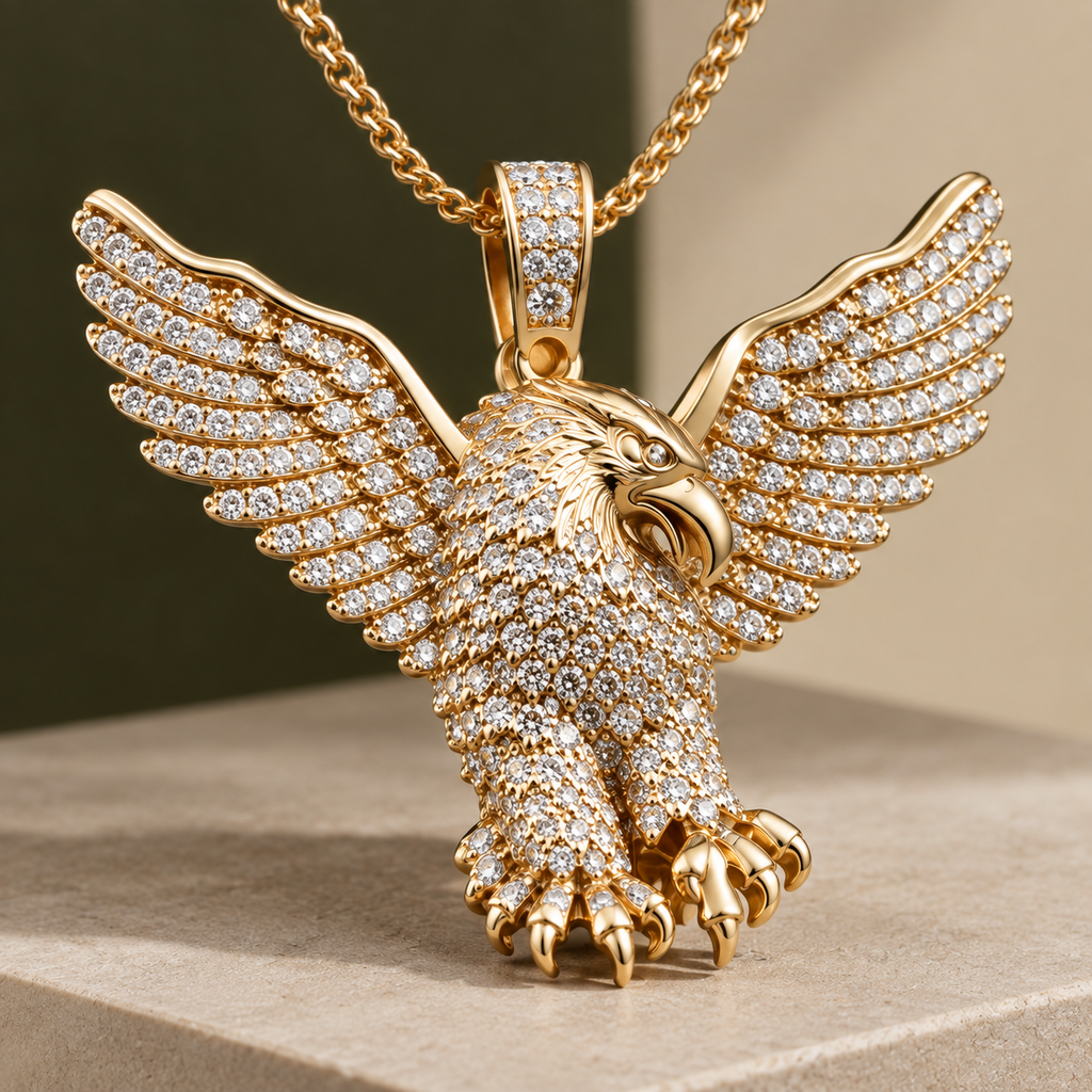 Wilton Crystal Eagle Necklace - Lead Product Detail