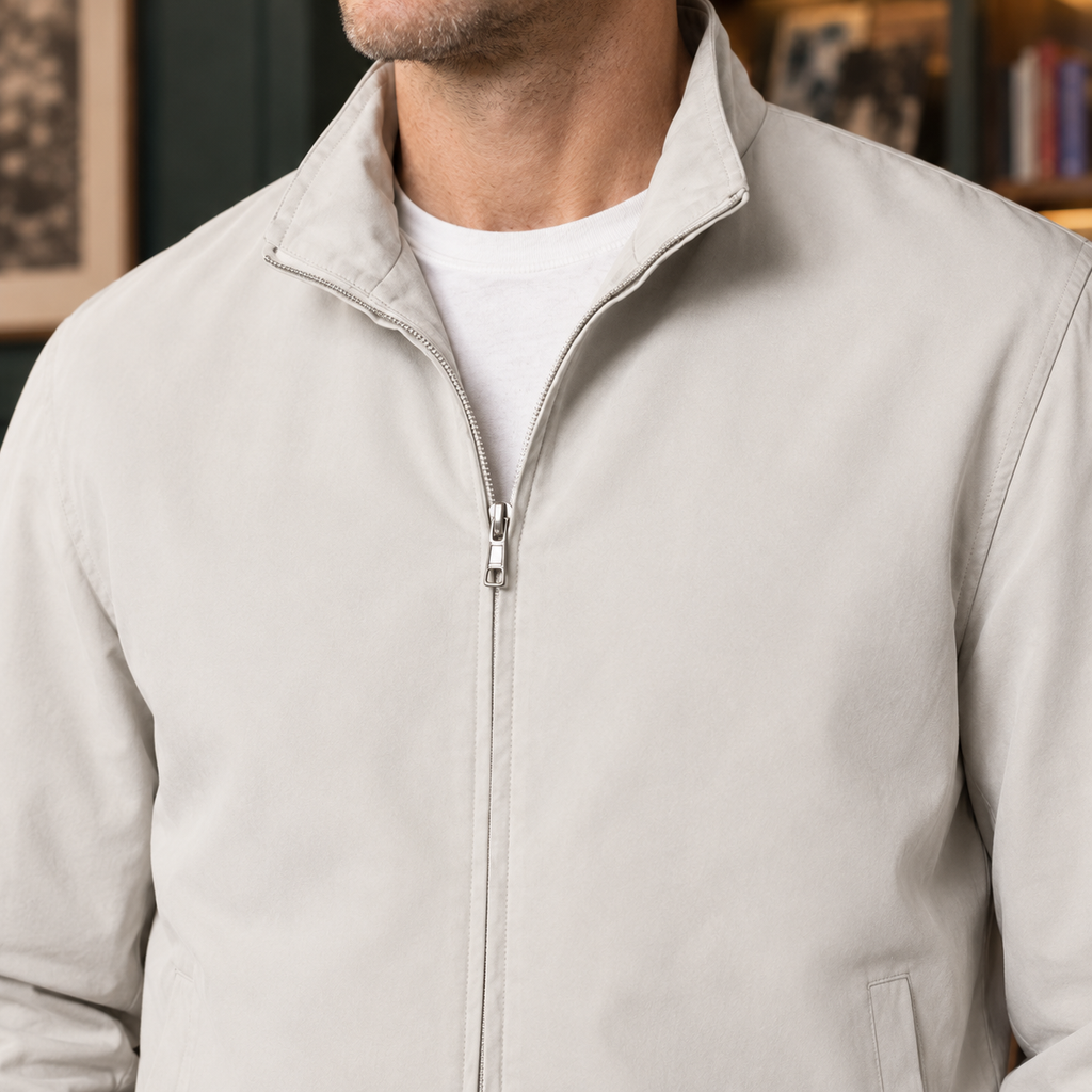 Harlan Stand Collar Jacket - Lead Product Detail