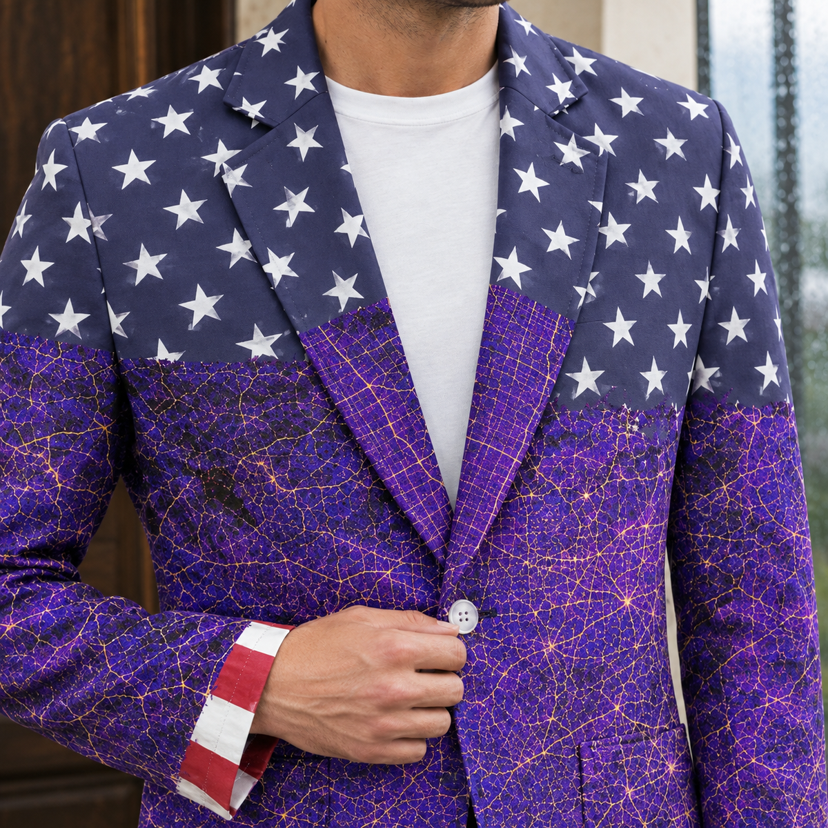 Augustus Notch Lapel Blazer - Lead Product Detail
