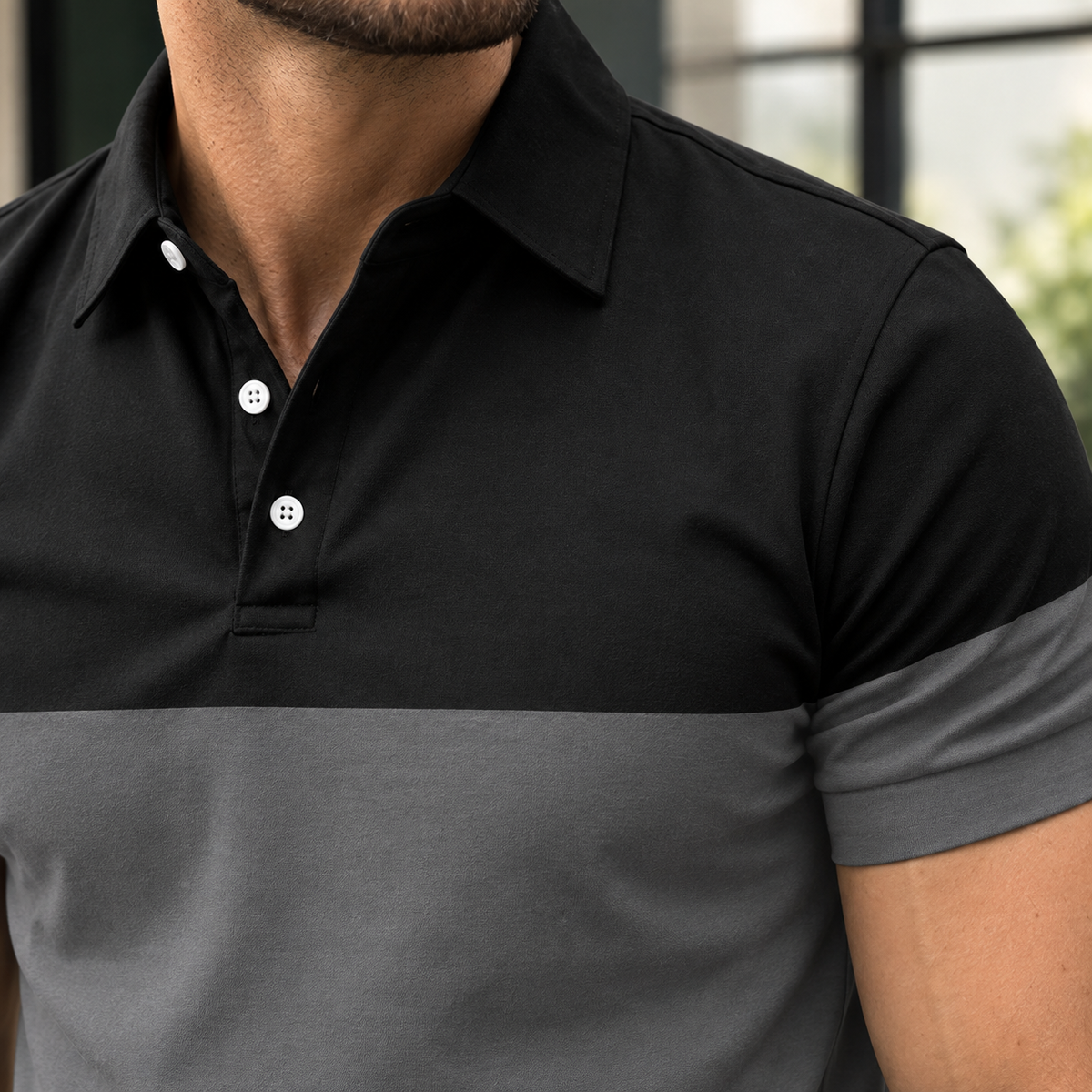 Roland Colorblock Polo - Lead Product Detail