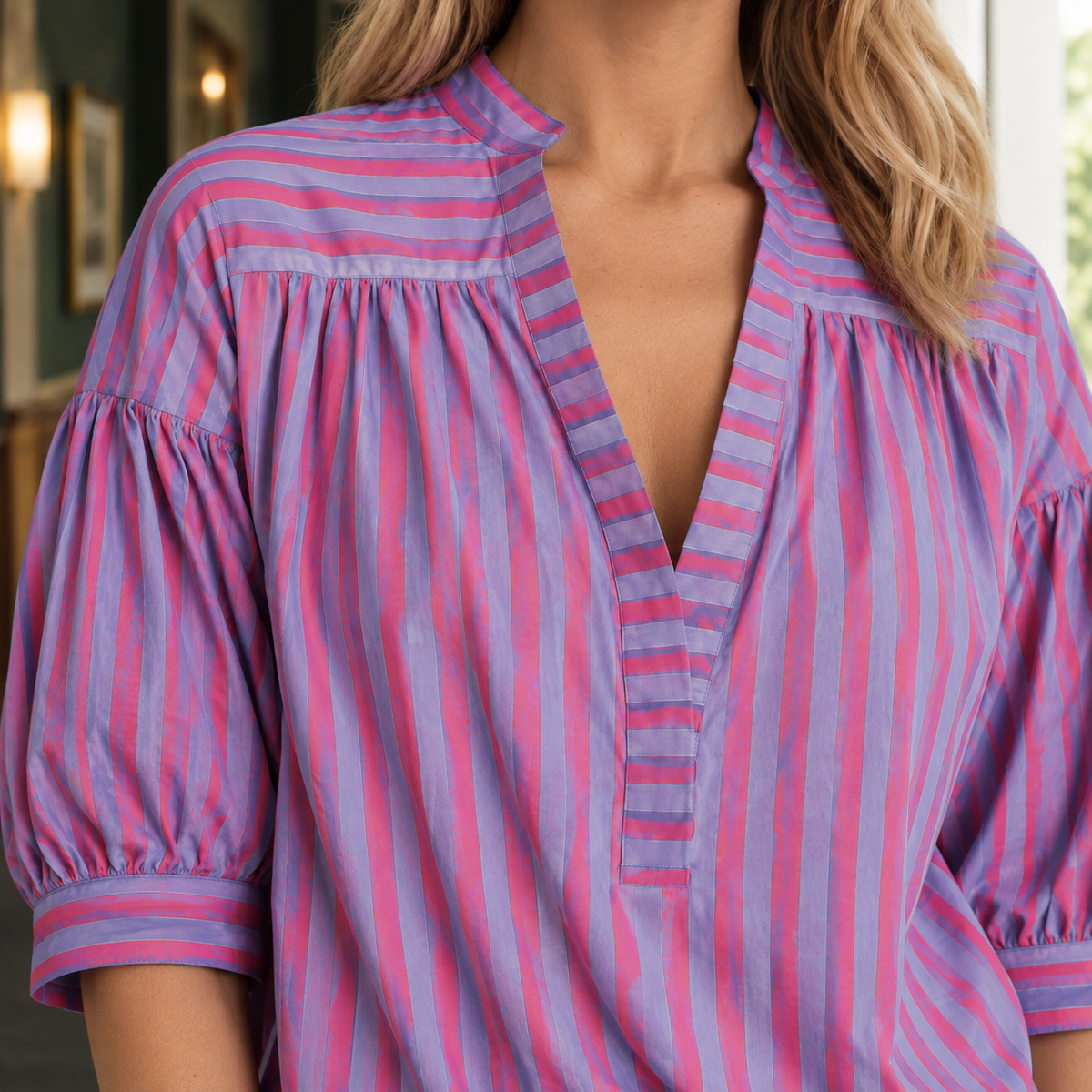 Alba Striped Blouse - Lead Product Detail