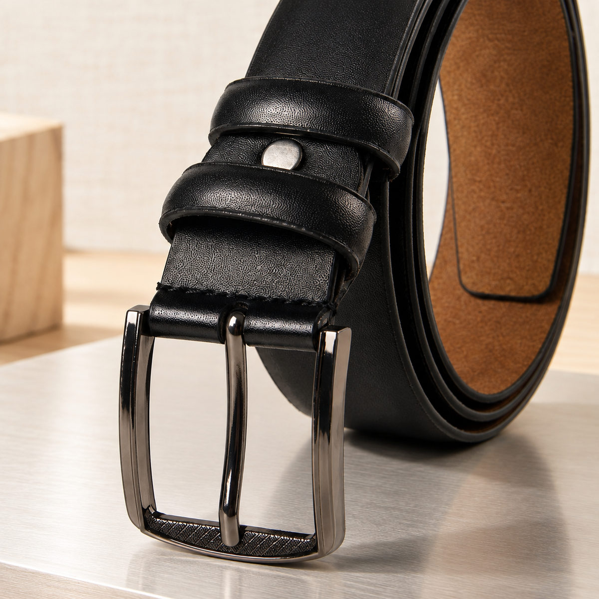 Bertelli Pin Buckle Belt - Lead Product Detail