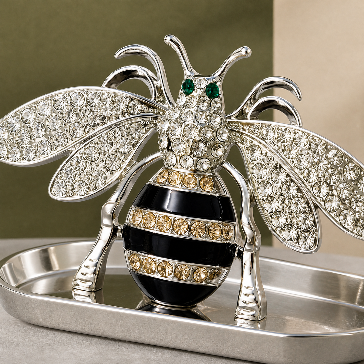 Palermo Rhinestone Bee Dish - Lead Product Detail