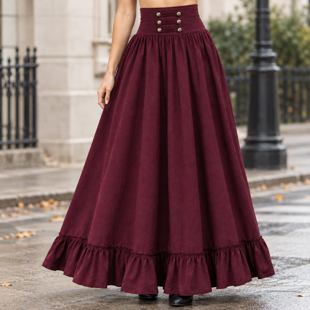Lucia Cashmere Maxi Skirt - Lead Product Detail