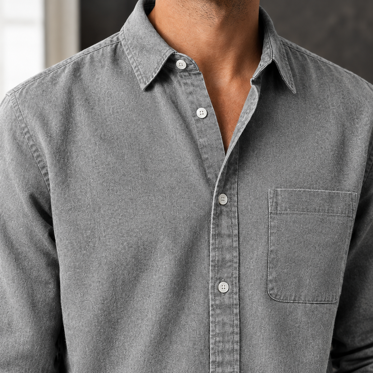 Audric Relaxed Shirt - Lead Product Detail