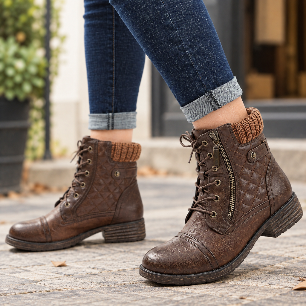 Damiani Lace-Up Boots - Lead Product Detail